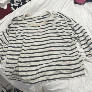Plus size striped top